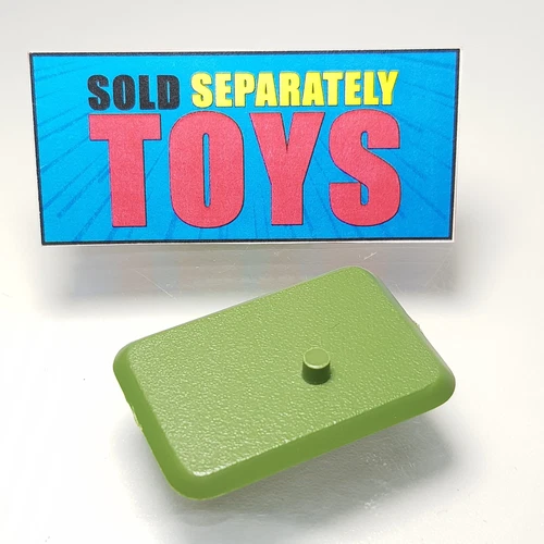 GI Joe Ammo Dump Unit GREEN FIGURE STAND Part Accessory Piece 1985 Vtg g.i.