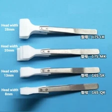 Wide PTFE Forceps tweezers alkali acid resist high temperature lab Wafer pincher
