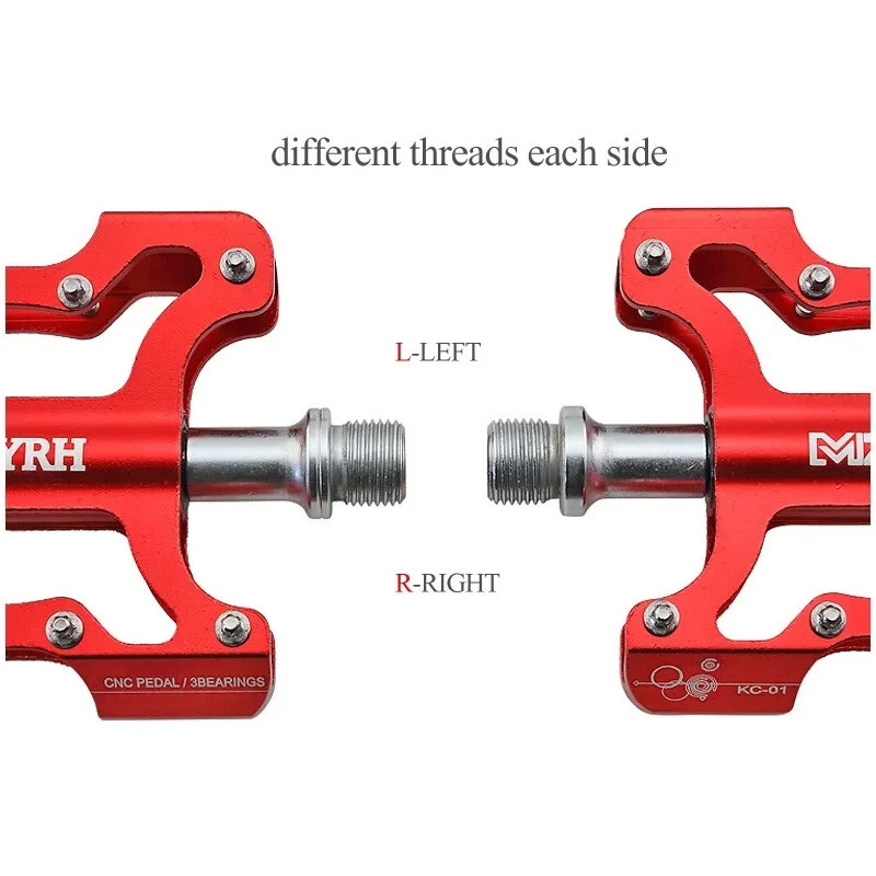 BMX MTB Road Bicycle Cycling Pedals Ultralight Anti-slip CNC 3 Sealed Bearing - Image 4 of 4