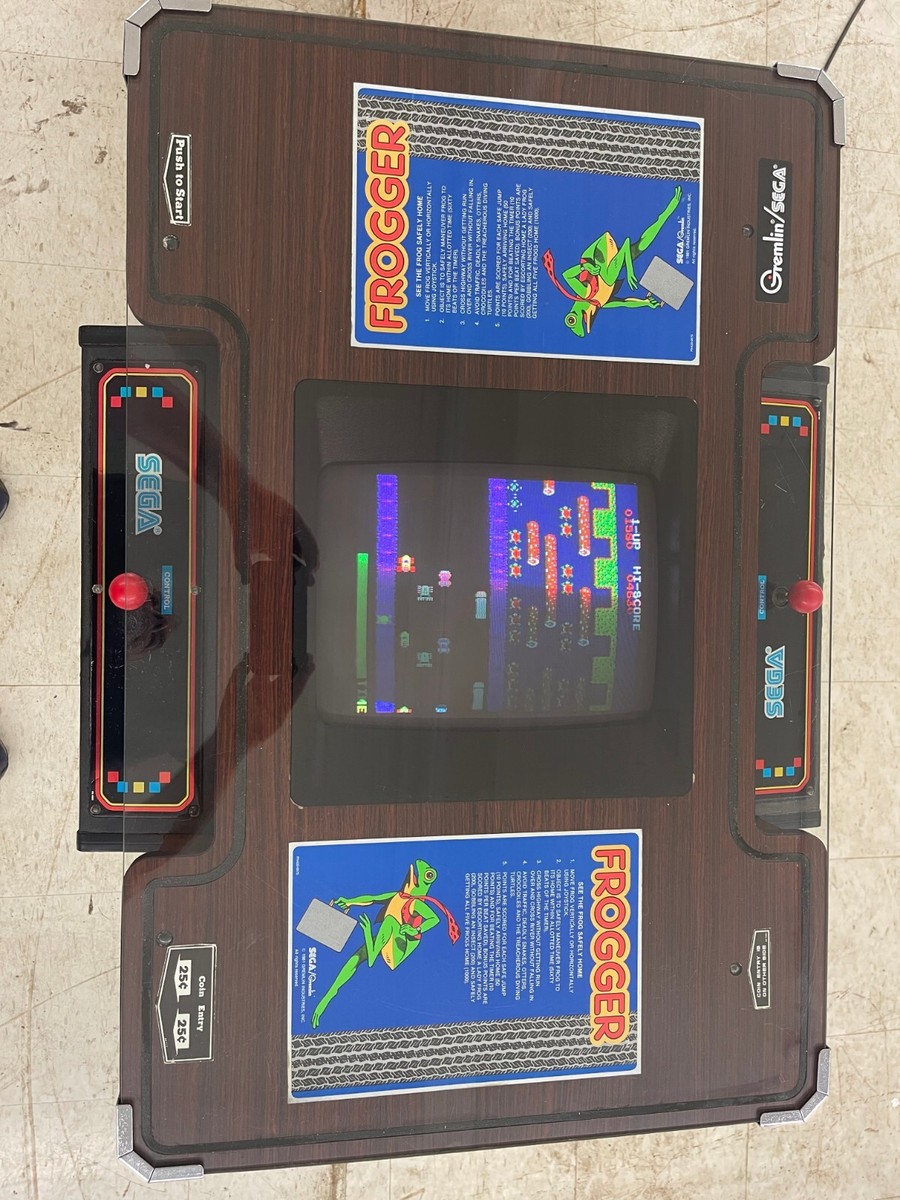 Near Mint 1981 Sega/Gremlin FROGGER cocktail video arcade Near Mint 1981 Sega/Gremlin FROGGER cocktail video arcade