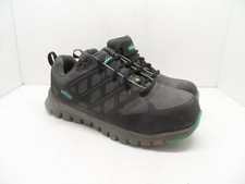 AGGRESSOR Women's Steel Toe Steel Plate Safety Work Shoe 1501 Gray/Black 7.5M