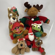 Christmas Plush Stuffed Animals MIXED LOT OF 7