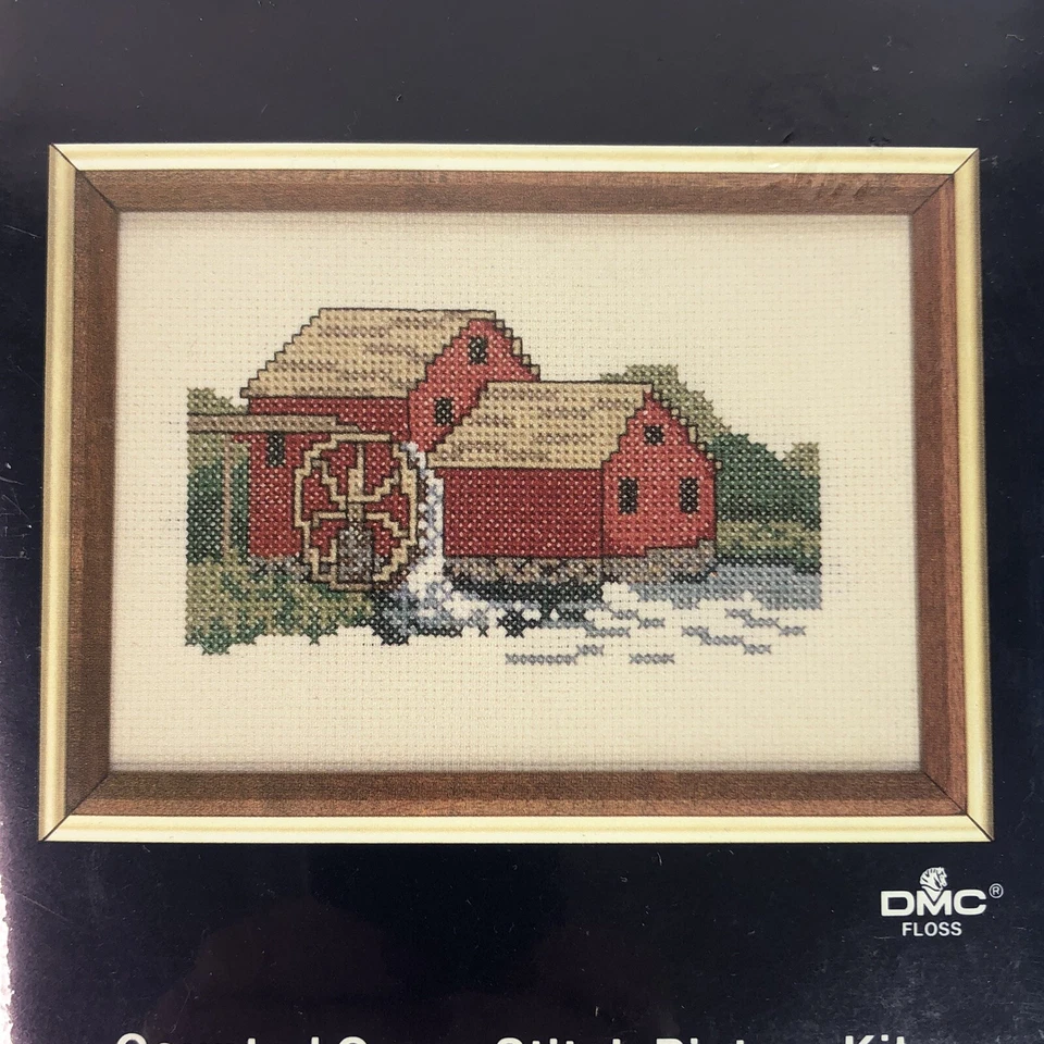 Kit de imágenes de punto de cruz contado granero rueda de agua paragon Needlecraft mini decoración Foto 2 de 4