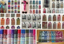 US SELLER-Pashmina Paisley Flower Floral Silk Scarf Shawl Wrap- lots Colors