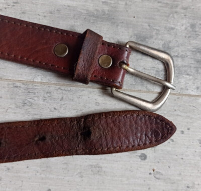 Ancienne Ceinture Vintage Femme - Noir, Taille M