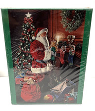 CHRISTMAS PARTY Oversized 1000 Pcs Puzzle Santa Brother Sister 2019 SEALED