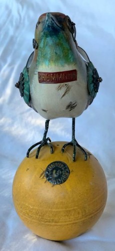 Mullanium Bird on Croquet Ball~Jim & Tori Mullan~Steampunk Sculpture~Collectible - Bild 13 von 19