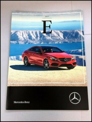 2017 Mercedes Benz E-Class 24-page Sales Brochure Catalog - E400 E550 Cabriolet