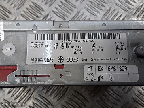2003 AUDI A8 NAVI RECHNER 4E0919887C - Bild 6 von 6