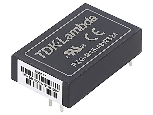 PXG-M15-48WS24 Wandler: Dc/Dc 15W Ueing: 18-75V 24VDC Iausg: 625Ma 24G Tht TDK-L-image