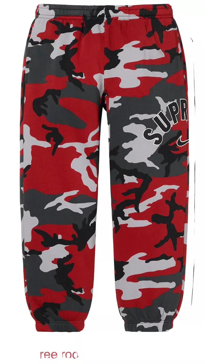 Supreme Nike Arc Sweatpant Red Camo Men Sz XL DO6663-689 Brand New