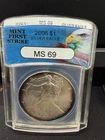 2006 American Silver Eagle First Strike MINT FIRST STRIKE TONED