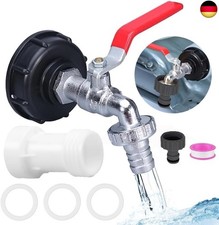 IBC Tank zubehör, Wasserfass 1000l Auslaufhahn, IBC Tank Auslaufhahn, 1000 