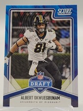 2020 SCORE ALBERT OKWUEGBUNAM NFL DRAFT ROOKIE FOOTBALL CARD MISSOURI RAIDERS