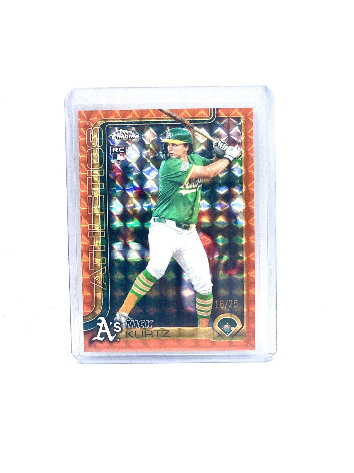 2025 Topps Chrome Update Orange Geometric #USC178 Nick Kurtz Rookie RC /25