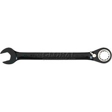 Proto Combination Reversible Ratcheting Wrench 9/16" Spline Black Chrome JSCV18