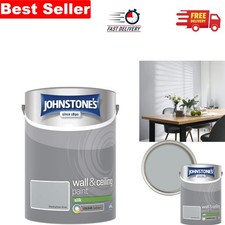 5L Manhattan Grey Silk Finish Emulsion Paint - Fantastic Coverage & Easy Apply 7.40 per litre