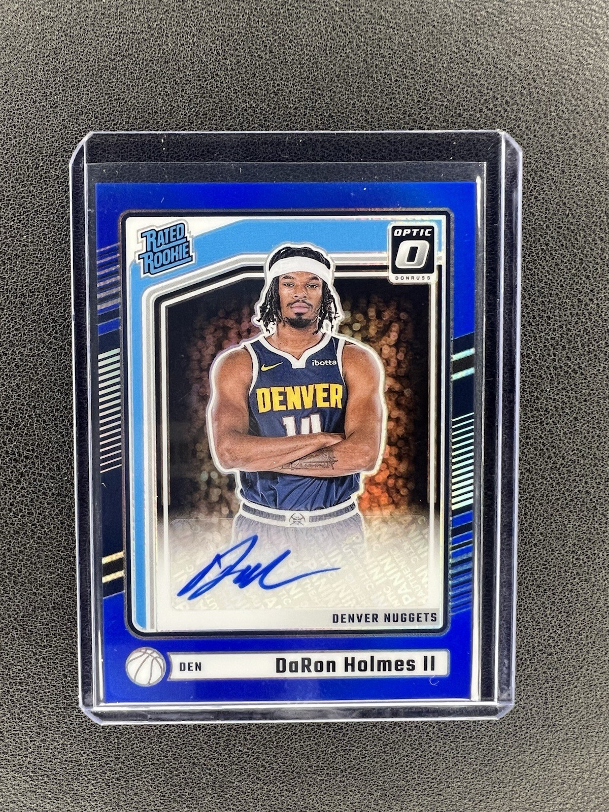 2024-25 DONRUSS OPTIC DaRon Holmes II RATED ROOKIE BLUE RC AUTO /49 Nuggets
