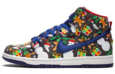 Nike SB Dunk High Concepts Ugly Christmas Sweater 2017 PS - AO1559-446 MT