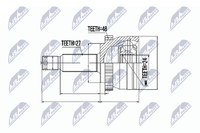 NTY Gelenksatz, Antriebswelle NPZ-HY-515 FüR Hyundai KIA