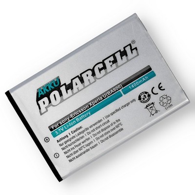 PolarCell Akku für Sony Xperia U ST25i BA600 Kumquat Batterie Accu - 1400mAh