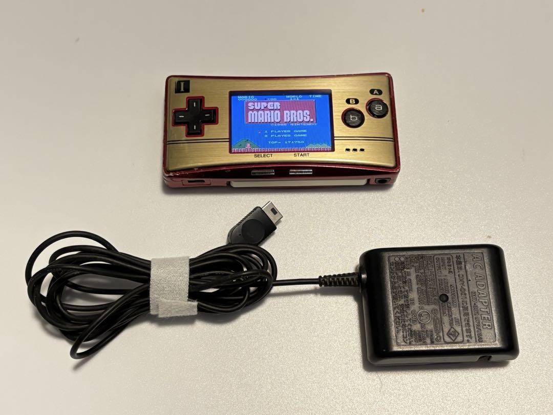 Nintendo Game Boy Micro 20th Anniv Famicom Ver w/ Super Mario