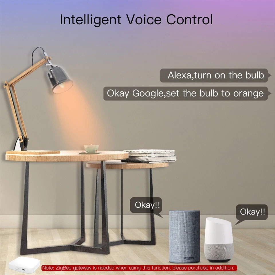 5W Tuya Wifi RGB Smart LED Light Bulb Warm Cool White Dimmable Lamp E14 - Image 2 of 4