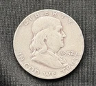 1952 Franklin Half Dollar 90% Silver 50C Circulated Business Strike Coin