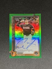 2025 Topps Series 1 COBY MAYO Green /99 On Card Rookie Auto RC Baltimore Orioles