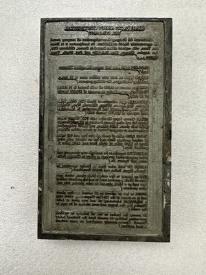 old CONOCO Continental Oil Company PRINTING BLOCK - Advertising / Facts 1950 s