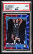 2021 Donruss Rated Rookie Holo Red & Blue Laser 8/15 Jalen Suggs PSA 9 MINT e1n