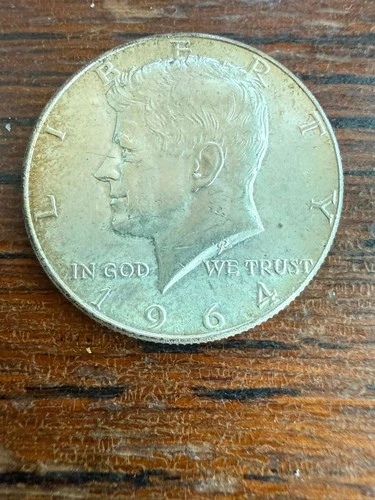 1964 Silver Kennedy Half Dollar 90% Silver - AU