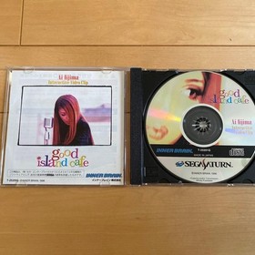 Iijima Ai Good Island Cafe Sega Saturn SS Tested Case Manual Japan