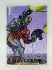 Deathlok - 2024 SkyBox Marvel Masterpieces 92 Platinum #28 Clear Cut