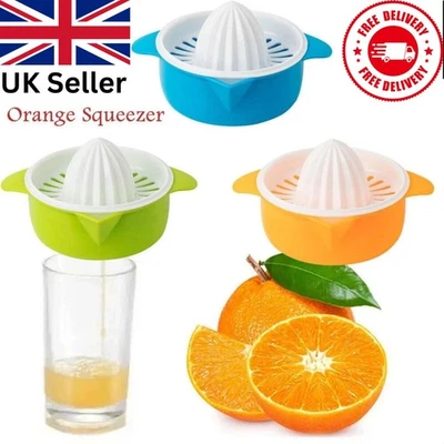 In 3 Colors Fruit Juicer Hand Press Juice Jug Citrus Lemon Lime Orange Squeezer