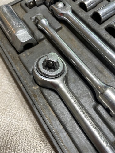 Vintage Wright Tool 301 Socket Wrench Set · 16 Piece · 3/8" Drive, See Discrip - Picture 6 of 11