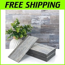 Subway Tile Backsplash, Distressed Silvery Moon - 102pc