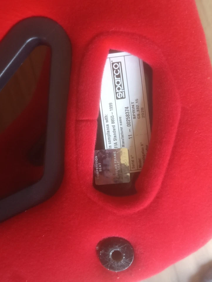 Sparco Sprint Large Seats - Image 2 of 4