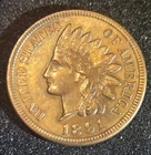 1891 Indian Head Cent - Uncirculated Red/Brown Specimen - FREE SHIPPING