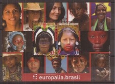 Belgium - Sheet - 2011 - COB BL196** - SCOTT 2535 - Europalia Brazil - MNH -
