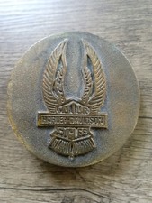 Harley Davidson - vintage brass belt buckle - 1055