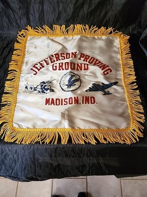 Rare Vintage Jefferson Proving Ground Madison Indiana Pillow Case