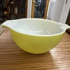 Vintage Pyrex Cinderella a Yellow Mixing Bowl #441  1 1/2 Pt Ovenware USA