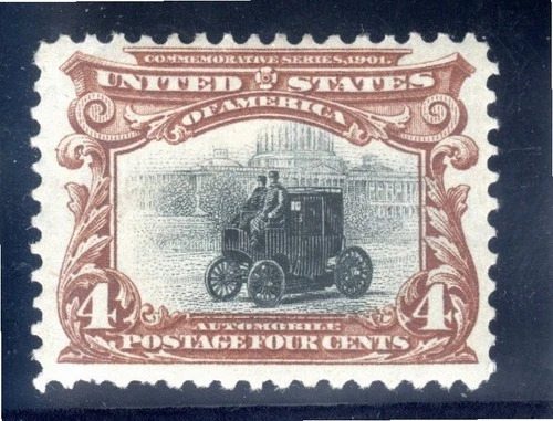 USA - Hinged Mint  - Sc 296 - 4c Red Brown and Black - Pan American - unchecked