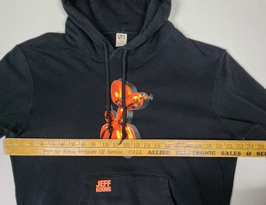 Jef Goons Uniqlo x Jeff Koons Collaboration Hoodie Black Orange Balloon Dog ...
