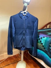 rapha cycling jersey mens small long sleeve classic tricolor blue