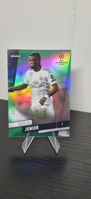 2019-20 Topps Finest UEFA - Vinicius Junior #64 Green Refractor /99