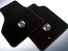 Genuine Mopar Floor Mats Front Premium -- Crew/Mega (Black - DX9) 82213395AB