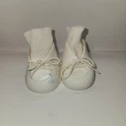 Vintage 80’s Cabbage Patch Kid Baby Doll Replacement White Lace Up Dress Shoes