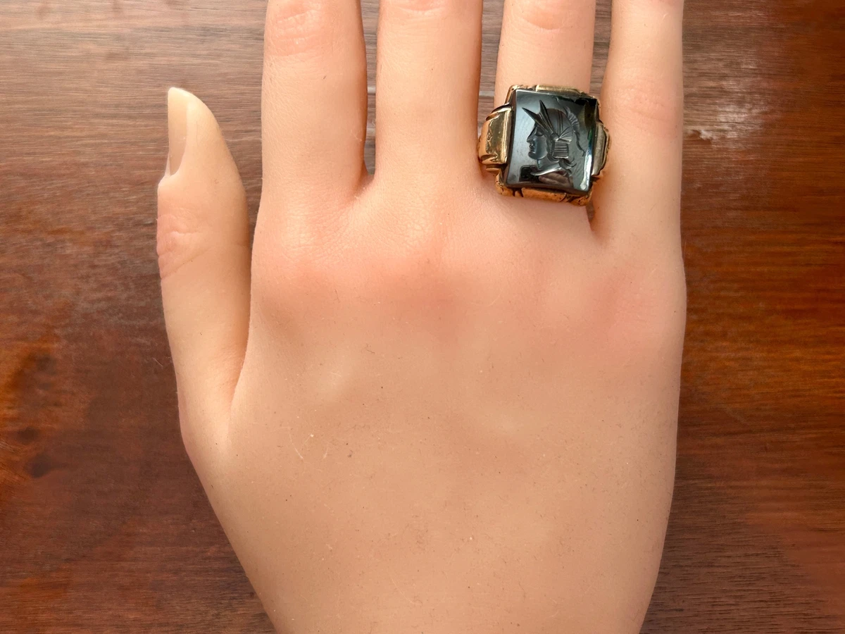 Hematite Yellow Gold 10k Rings for Men for sale - eBay